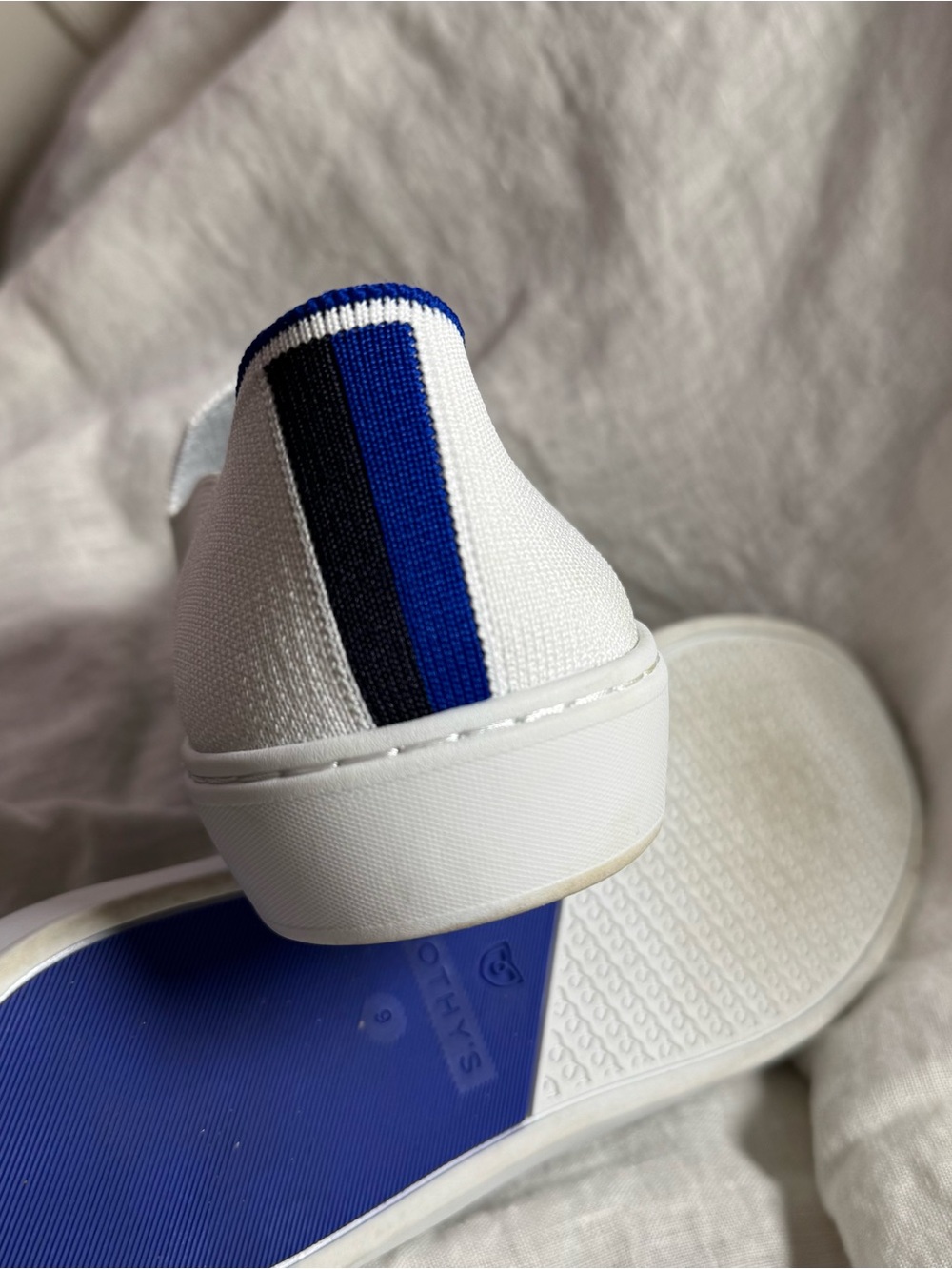 Rothy's EUC White Slip-On Sneakers - Picture 6 of 12